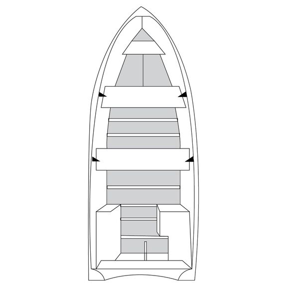 Flex-Fit&trade; PRO Boat Cover V-Hull, 14' - 16' image number 1
