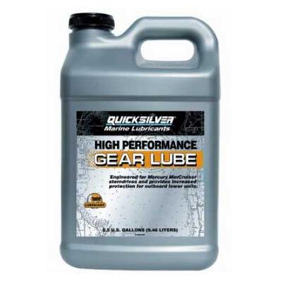 Quicksilver High Performance 90W Gear Lube, 2.5 Gallons