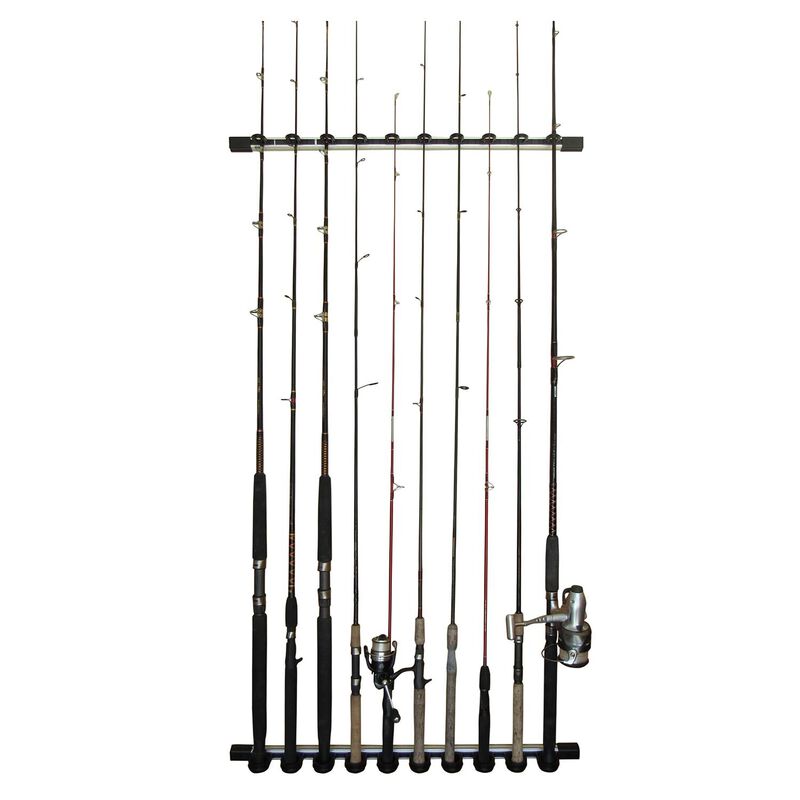 RUSH CREEK CREATIONS All Weather 3 in 1, Aluminum Expandable 10 Rod Rack