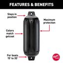8 1/2" X 26" Super Gard Fender, Black image number 3