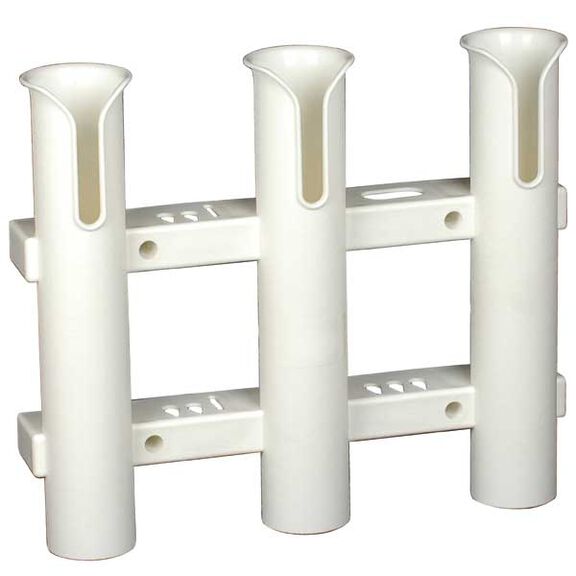 Surface Mount 3 Rod Holder, White image number 0