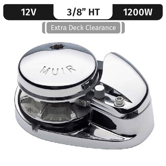 Muir Storm 1250 Low-Profile Windlass Low-Profile, 3/8" HT (G4), 12V DC, 1200W image number 0