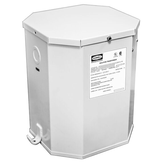 Hubbell Isolation Transformer, 50A, 15KVA, 60 HZ, White image number 0