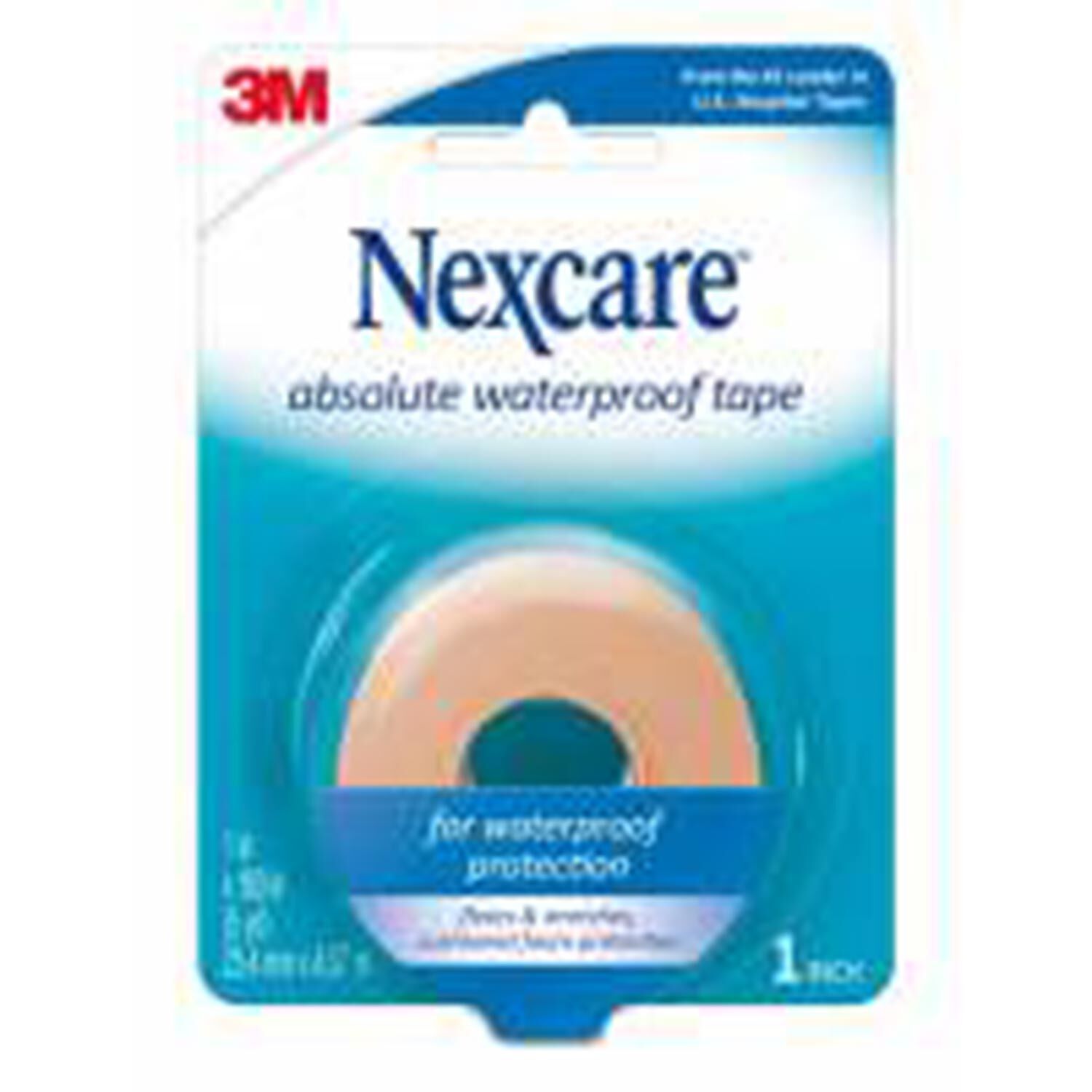 Nexcare Absolute Waterproof First Aid Tape , 1" x 180"