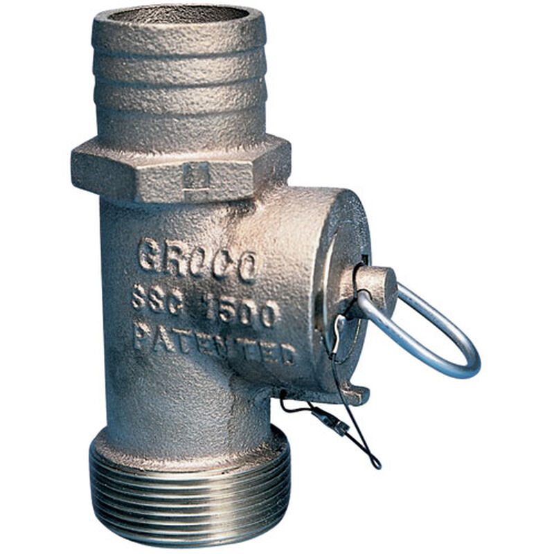 Safety Seacock Conversion, 1-1/4" Thread NPT, 1-1/4" Hose ID image number 0