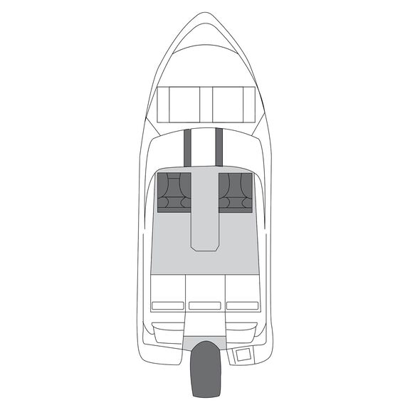 Flex-Fit&trade; PRO Boat Cover Fish/SKI, 16' - 19' image number 3