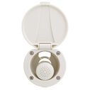 Recessed Shower Warm White Cup & Lid, Small Warm White Sprayer No Hook, 6' White Rubber Hose image number 5