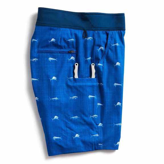 Men's Clean Fish Board Shorts image number 1