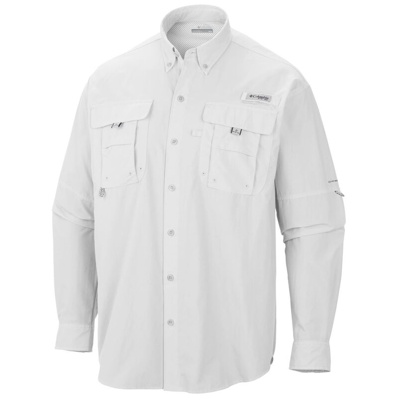 Columbia Men's Bahama II Long-Sleeve Shirt, White, M