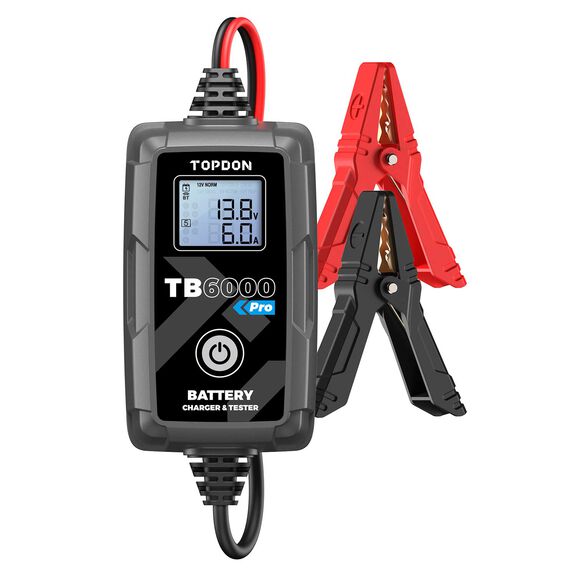 2-in-1 6A Battery Charger & Battery Tester with App image number 0