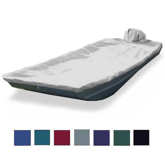 Aluminum Bass Boat Cover, OB, Black, Hot Shot, 13'5"-14'4", 65" Beam image number 0