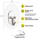 Sticky Hooks - Medium, 10 Pack image number 2