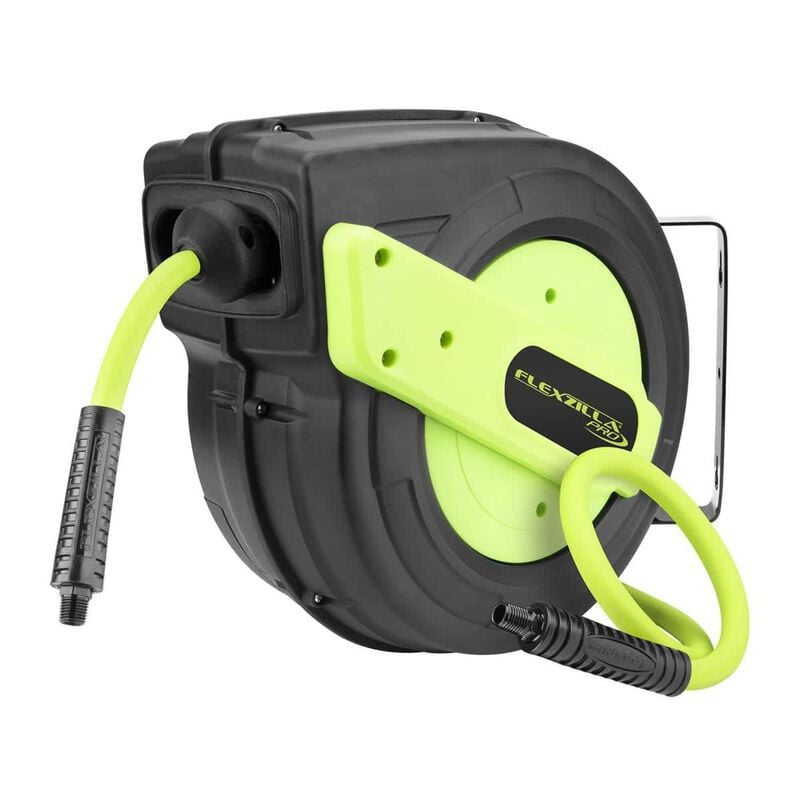 Flexzilla Pro Enclosed Plastic Retractable Air Hose Reel 3/8" 50' | For Boats | by West Marine