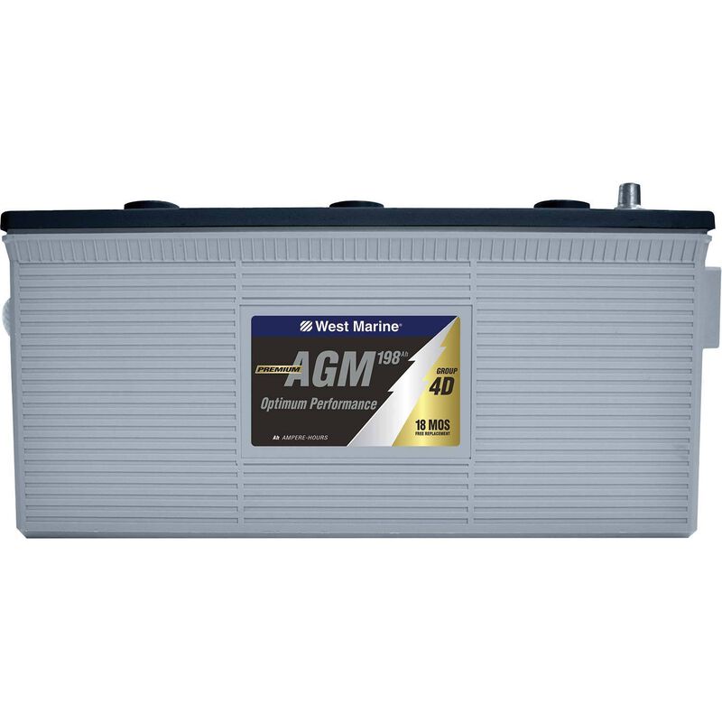 Group 4D Dual-Purpose AGM Battery, 198 Amp Hours image number null