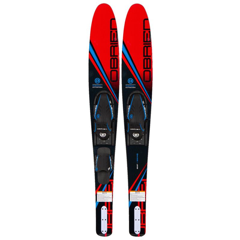 O'brien Vortex 65.5" Red Water Ski with X-7 & RT Bindings | by West Marine