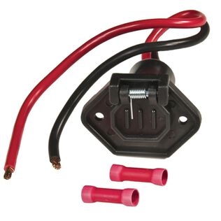 V-Groove Male Boat Side Trolling Motor Plug, 12V