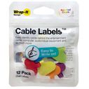 Oval Cable Labels, Multi-Color, 12-Pack image number 0