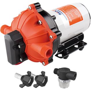 SEAFLO 55 Series 12V Diaphragm Pump &ndash; 5.5 GPM, 60 PSI, Heavy-Duty Pressure Switch, Self-Priming, Quiet Operation | Ideal for RV, Marine, and Off-Grid Water Systems