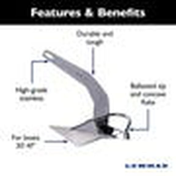 Epsilon Anchor - 35 lb / 16 kg Stainless Steel image number 5