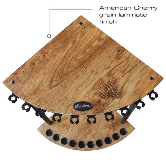 American Cherry 10 Rod Corner Rack image number 1