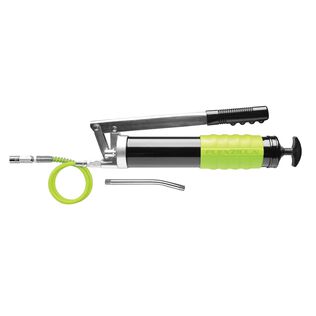 Flexzilla Heavy Duty Lever Action Grease Gun w Angled Extension Flexible Grease Hose