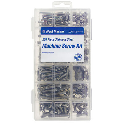 Stainless Steel Machine Screw Kit, 256-Pack
