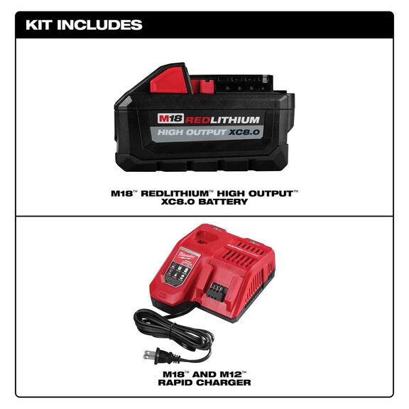M18&trade; REDLITHIUM&trade; HIGH OUTPUT&trade; XC8.0 Starter Kit image number 1