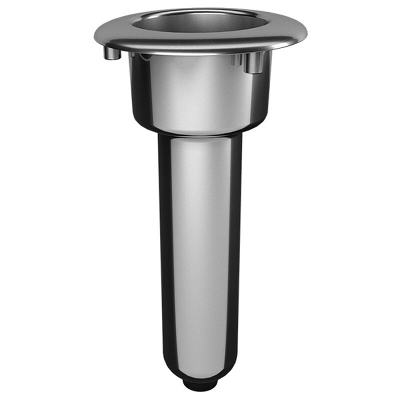 Mate Series C1000DS Elite Screwless Stainless Steel 0 Rod & Cup Holder - Drain - Round Top