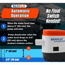 SEAFLO 750 GPH 24V Automatic Submersible Bilge Pump with Float Switch image number 6