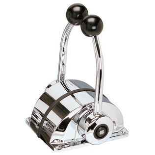 Dual Lever Engine Control Mount, Chrome