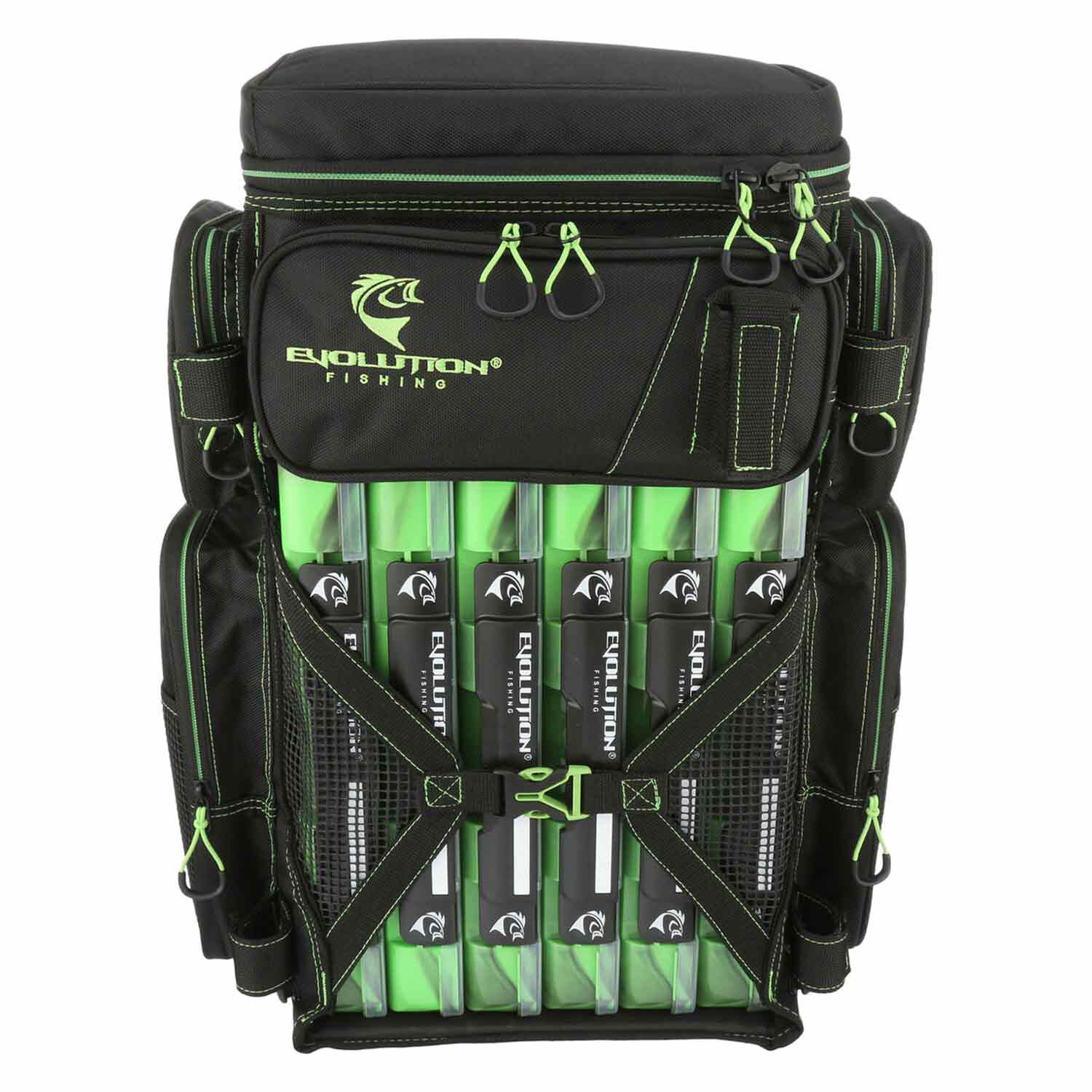 EVOLUTION OUTDOOR Drift Series 3700 Tackle Backpack with Rod