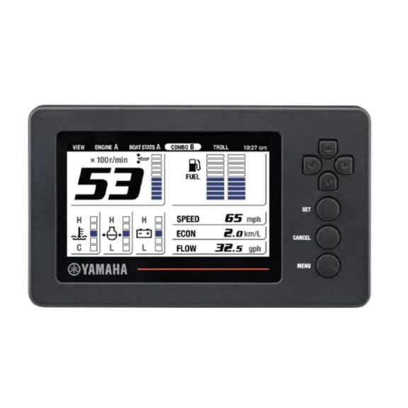 Yamaha 6YC Digital Gauge Cover (rectangle white) image number 2