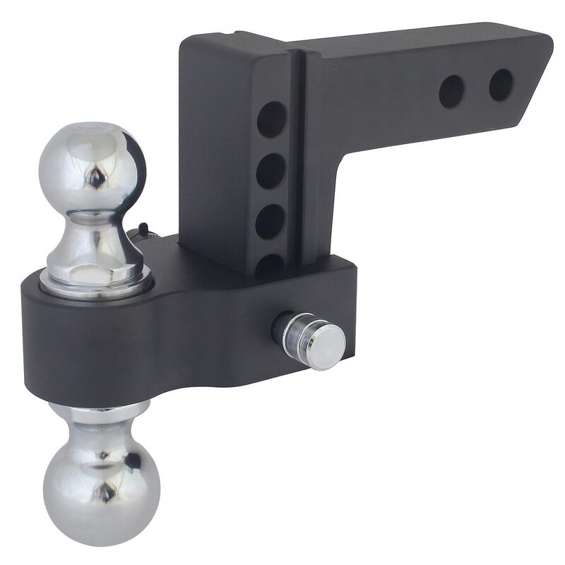 Blackout Series 8,000 lbs/10,000 lbs Adjustable Drop Hitch, 2" & 2-5/16" Ball, 0-4" Drop image number 0