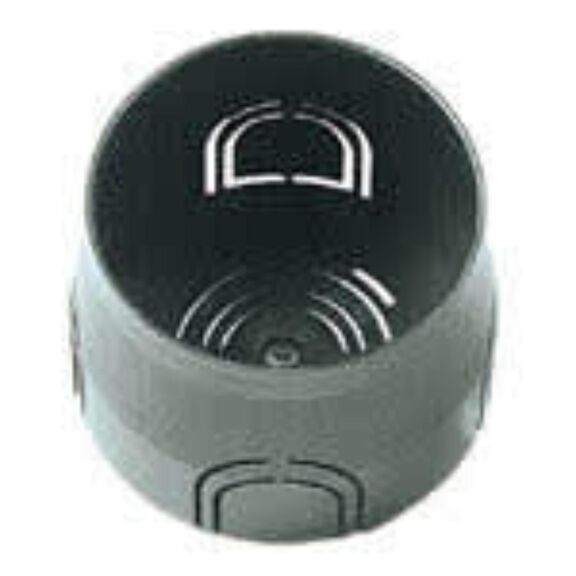 Vimar V71001.AU Round Flush Mounting Box, Single-Module, Masonry, Black image number 0