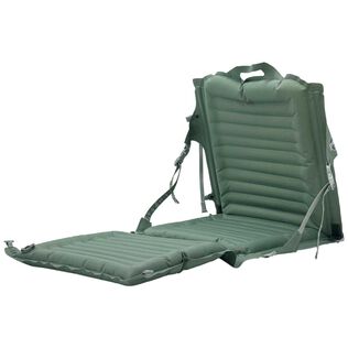 Crazy Creek Inflatable AirLounger Original Chair for Camping, Backpacking, Beaches, Comfort on All Terrains, Adjustable Straps, Compact Design, Dual Purpose, Chair and Pad in one, Spruce Green