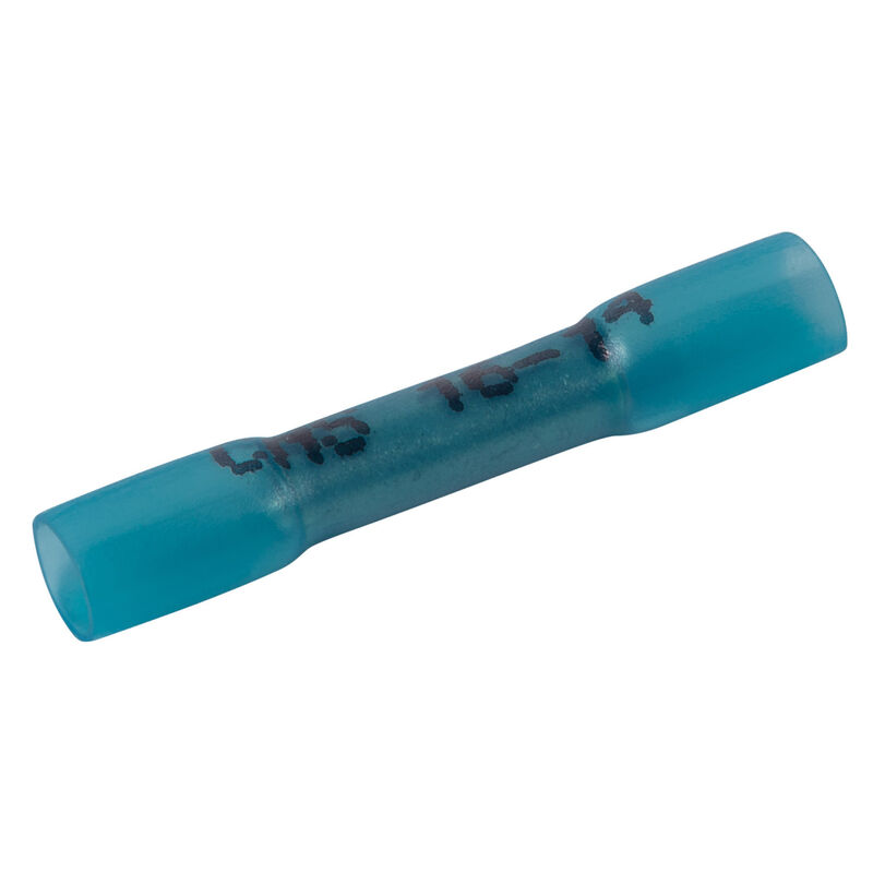 16 14 Waterproof Heat Shrink Butt Connector Blue 25 Pack West Marine