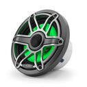M6-650X-S-GmTi-i 6.5" Marine Coaxial Speakers, Gunmetal and Titanium Sport Grilles with RGB LED Lighting image number 2