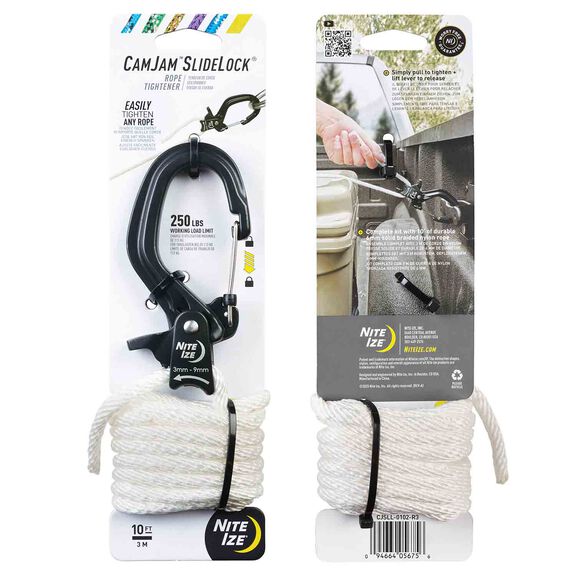 CamJam&trade; SlideLock&reg; Rope Tightener, Large + 10 ft. Rope image number 2