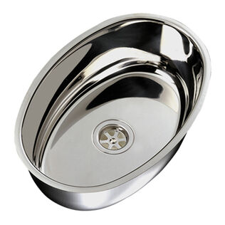 Oval Stainless Steel Sink