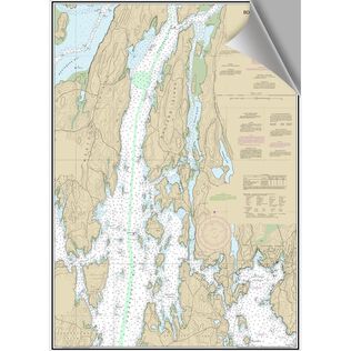 Boothbay Harbor Decorative Nautical Chart