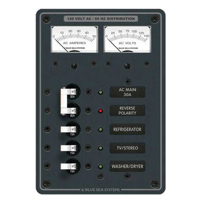 AC Electrical Distribution Panel, AC Main + 3 Positions