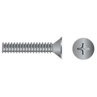 Stainless Steel Phillips Flat-Head Coarse Thread  Machine Screws
