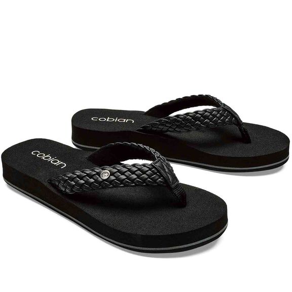 Women's Braided Bounce Flip-Flop Sandals image number 3