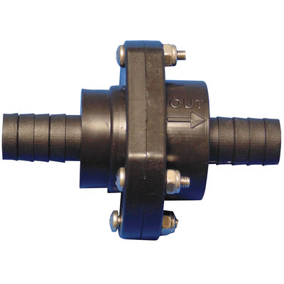 Double-Barbed In-Line Scupper Check Valves