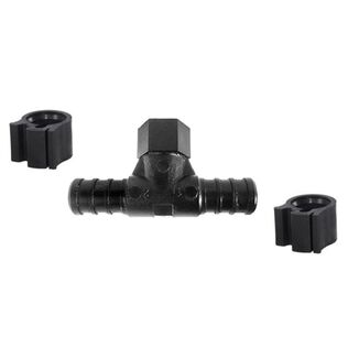 PEXlock Tee for Ice Maker/Filter  1/2"barb x 1/2"Barb x 1/8" FPT