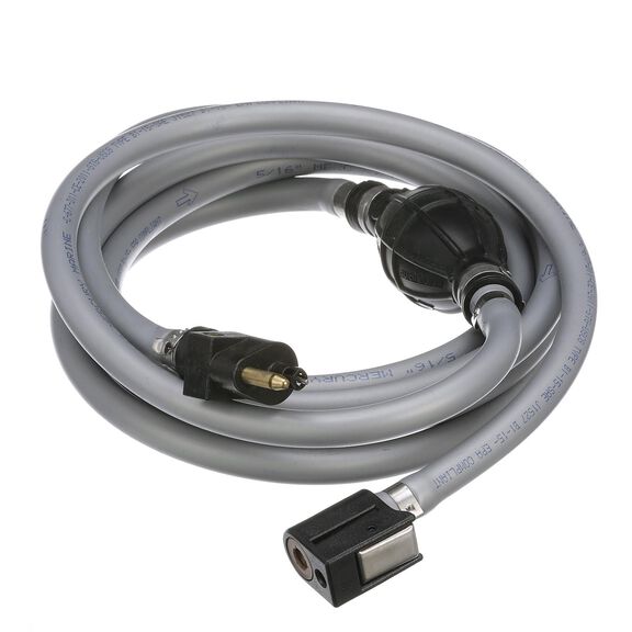 Quicksilver 8M0061089 Fuel Line Assembly, 9 Ft., w/ Primer Bulb & Connections image number 0
