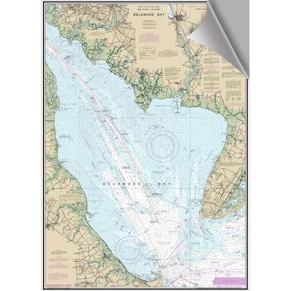 Delaware Bay Decorative Nautical Chart image number 0