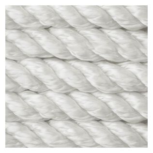 3/8" x 50' Anchor Line, 3-Strand Nylon, White