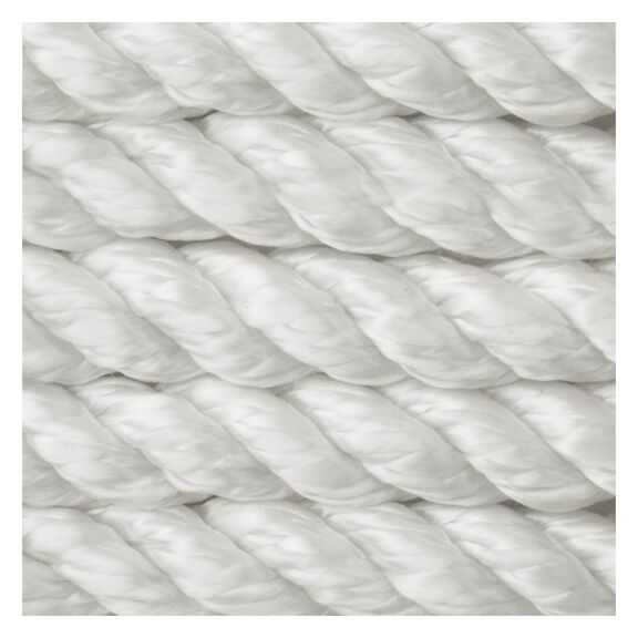 3/8" x 100' Anchor Line, 3-Strand Nylon, White image number 0