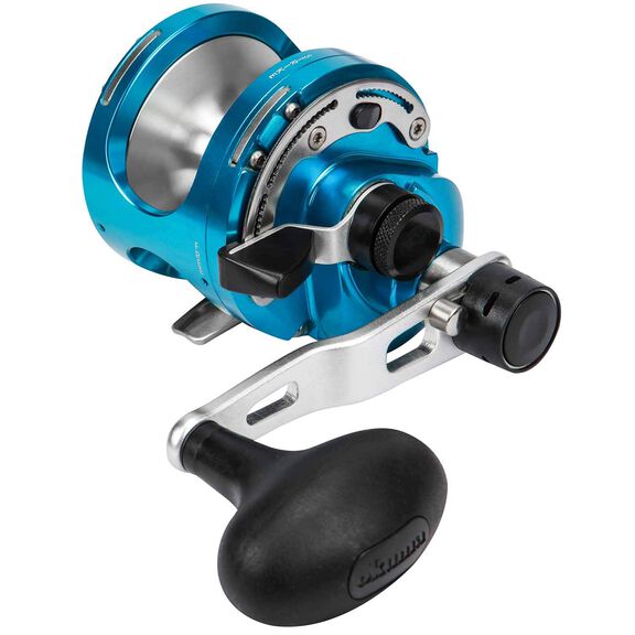 Custom Blue Premium CBV12NII 2-Speed Lever Drag Conventional Reel image number 2
